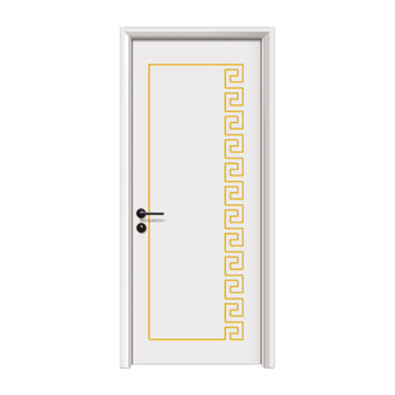 GO-H1029 100% Rubber Wood Door With Door Frame Doors Manufacture